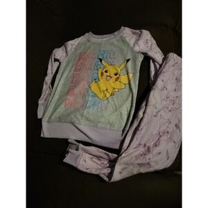 Pokemon‎ Pikachu pajamas size small 6 6x